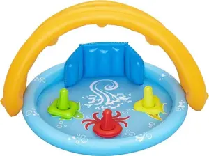 Inflatable Kids Pool Bestway 52568 with Canopy, Backrest and Toy Sorter 1.15 m x 89 cm x 76 cm