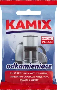 Nometējs ķērpjiem Chemia KAMIX 30 g — vienreizēja pulvera deva tējkannām un sadzīves tehnikai