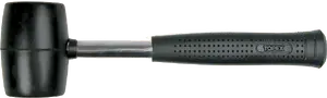 Молоток Topex модель 02A305 резиновый 450 г, стальная ручка 325 мм
