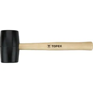 Молоток Topex 02A343 — деревянная рукоять, длина 320 мм, вес бойка 340 г, общий вес 455 г
