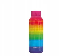 Nerūsējošā tērauda termo pudele QUOKKA Solid 510 ml — Rainbow