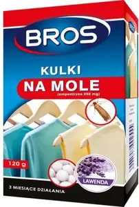 Mothballs (lavender) BROS 120 g — pest repellent for clothes and wardrobes
