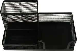 Desk organizer mesh black — Titanum model 397833, metal pen holder