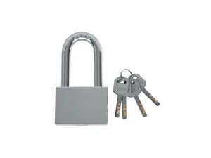 Padlock MODECO MN-02-362 cast iron with long shackle 60 mm