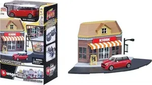 Die-cast Playset Bburago Street Fire City Kiosk Store 1:43 scale by Bburago