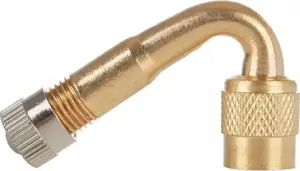 Valve adapter extension for inflation GEKO G01277 brass angled 45° 8 mm