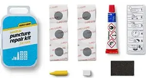 Repair patch kit WELDTITE Cure-c-cure Puncture Race for inner tubes 12×6 pcs (WLD-1006)