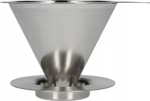 HARIO металлический Drip V60-02 с подставкой — металлический прихват для пуровера размер 02 (DMD-02-HSV)