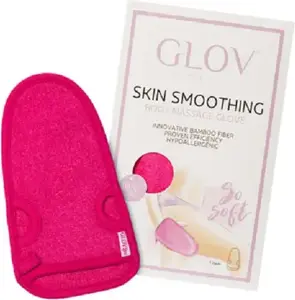 Ķermeņa masāžas cimdiņš GLOV Skin Smoothing Body Massage Glove Rozā