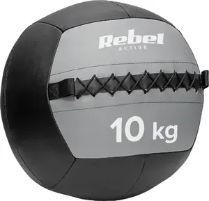 Медицинский мяч Rebel Active 10 кг — утяжелённый мяч для силовых и кор‑тренировок