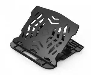 Laptop stand Q-Connect KF14469 — plastic, black, 280×255×18 mm