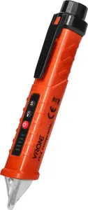 Inductive Voltage Tester with Flashlight ORNO aw_937379 — 12–1000V AC/DC, orange