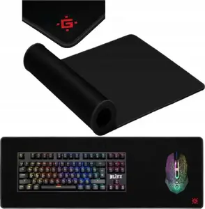 Mouse pad DEFENDER BLACK XXL ONE 680×240×5 mm – gaming surface, large size