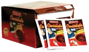 Instant karstā šokolāde maisiņos Ristora 50 x 25 g — kakao pulvera maisījums dzērieniem