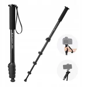Monopods K&F SB10559 — 2-in-1 DSLR statīvs un Nordic Walking nūja, 1/4" stiprinājums, 10 kg, 160 cm