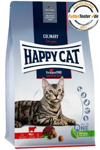 Сухой корм для кошек Happy Cat Culinary Adult Bavarian Beef — взрослым, говядина, 1.3 кг