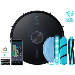 Robot vacuum SALENTE L7 — bagless, 0.6 L dustbin, Li‑Ion 5200 mAh, 250 min runtime, 35 cm diameter, 3.35 kg