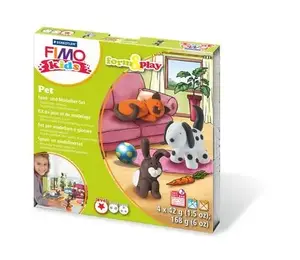 Modeling clay Staedtler FIMO 8034 02 LY, 42 g, multicolour, pack of 4