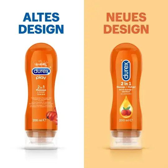 Durex 2in1 Massage & Gleitgel Guarana 200 мл Photo 3