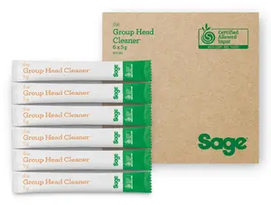 Group head cleaner powder Sage — 5 g sachets, pack of 6, for espresso machine group heads
