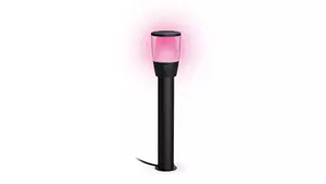 Smart bollard extension Signify WiZ — LED pedestal/post light, 12 V, 108.5×108.5×518 mm, black