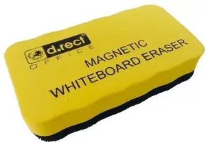 Magnetic Whiteboard Eraser D.Rect Eva (model 215801) – magnetic backing, foam cleaning pad