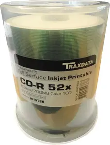 Blank CD-R Disc Traxdata 700 MB 52x — 100-pack (901CK10IWPPRO)