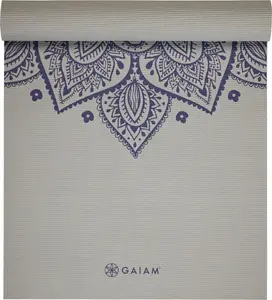 Yoga mat Gaiam Sustained Grey Sundial Flower 5 mm
