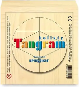 Koka tangrams Epideixis — 7 ģeometriskas detaļas, mācību puzle