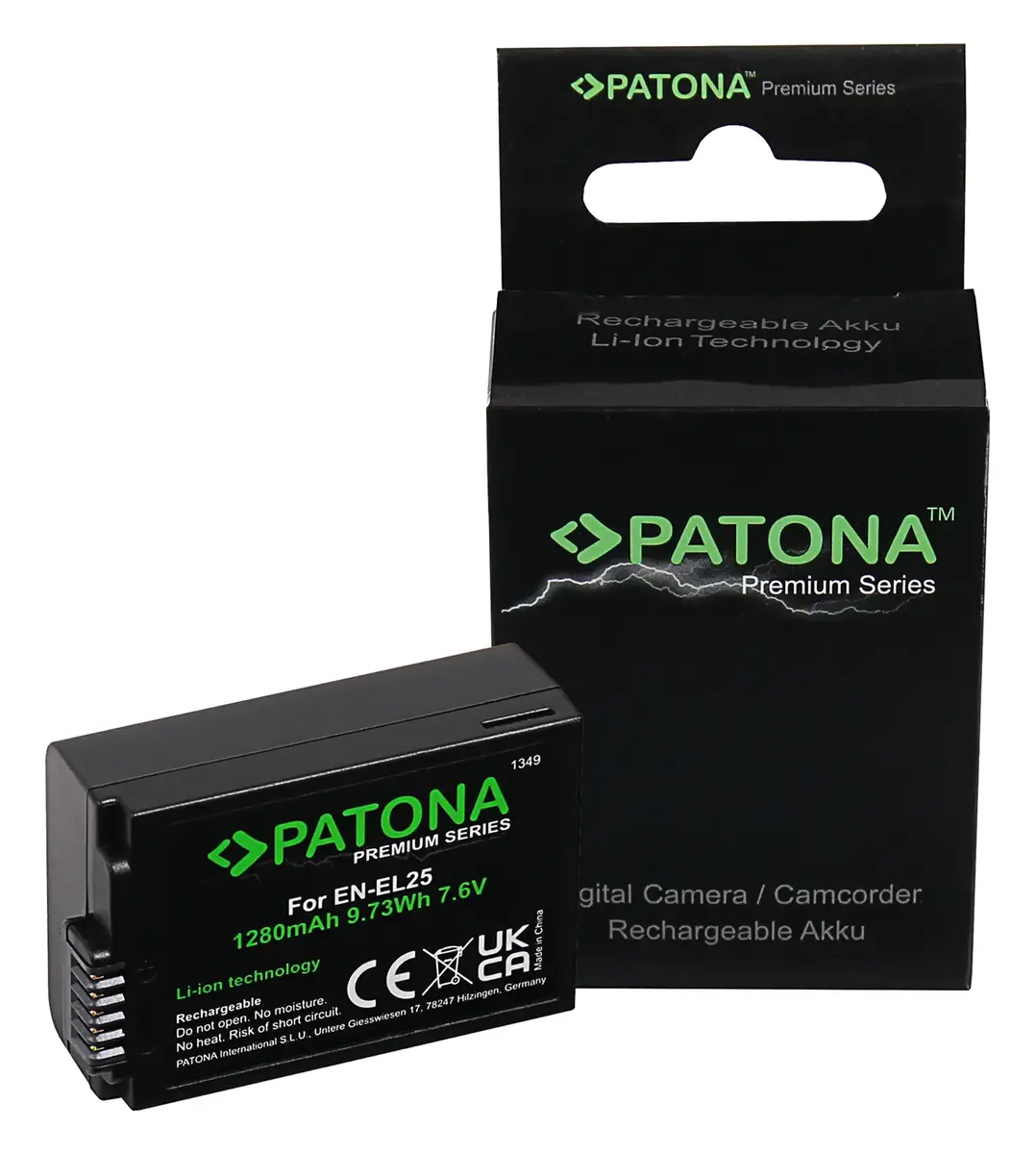PATONA 1349 kameras akumulators 1280 mAh Photo 6
