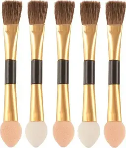 Double-sided eyeshadow applicator set Inter-Vion, 5 pieces — foam tips, compact design
