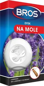 Moth Repellent Disc BROS "Lawenda" – refillable scent disc for wardrobe and textiles