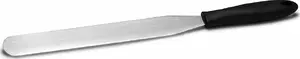 Knife Patisse curved glass 36 x 2 cm stainless steel silver-black