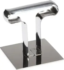 Patisse ring cutter press 6 x 6 cm stainless steel — for cutting and embossing pastry rings