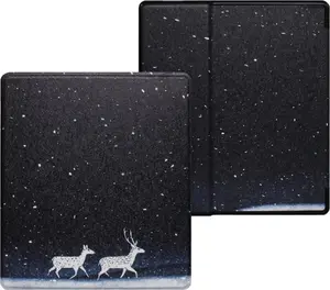 Aizsargvāciņš Smart Case Strado priekš Kindle Oasis 2019 — Snow Deer dizains, folio maciņš