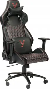 Gaming chair YENKEE YGC 110RD GHOST — ergonomic swivel seat, adjustable height, reclining back