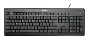 Keyboard Wortmann AG TERRA 1500 — Full-size USB QWERTZ German, black, mouse included