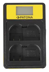 Battery Charger PATONA 141624 for Nikon Digital Camera Batteries, USB, LCD, 8.4V 0.6A