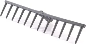 Plastic Hay Rake Ramp RG-CZ, black — lightweight plastic tines, for gathering and turning hay