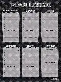 Timetable with Multiplication Table A4, HENRY — printed lesson planner sheet with multiplication chart