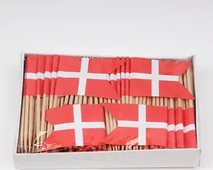 Vrige cake flag paper decorations, red/white, 144 pieces, 1×1×1 mm