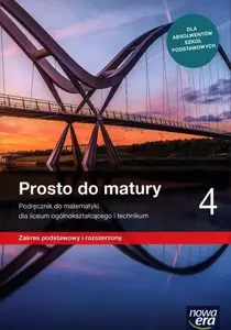 Textbook Nowa Era Matematyka LO 4 Prosto do matury (Podręcznik ZPiR NE)