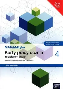Textbook Nowa Era MATeMAtyka LO 4 ZP KP. 2022 (MPN 488465, Polish high school mathematics edition)