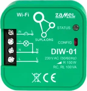 Wi‑Fi lighting dimmer ZAMEL DIW-01 (Supla) – smart dimmer for LED and incandescent lighting
