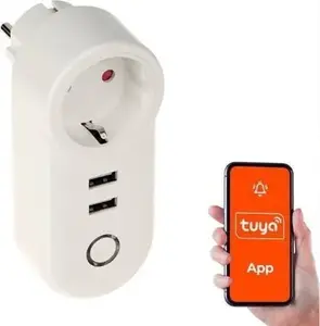 Smart plug GENWAY ATLO-P1U2-TUYA with Wi‑Fi and USB ports