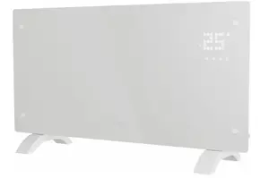 Convector electric space heater Hombli HBCH-0309, 2000 W, carbon fibre heating, indoor floor/wall, white