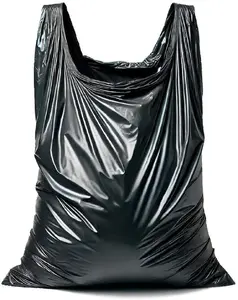 Garbage Bags with Handles GEKO 160L (roll of 10) black, very strong