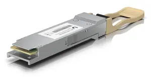 Network transceiver module UBIQUITI UACC-OM-QSFP28-SR4, fiber optic, QSFP28/QSFP+, 100000 Mbit/s, beige/grey