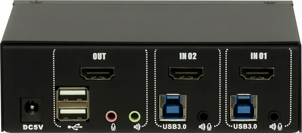 EATON AS-21HUS KVM — 2 porta HDMI, 4K@60Hz Photo 2