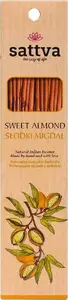 Incense sticks Sattva Sweet Almond — Natural Indian incense, 15 pieces